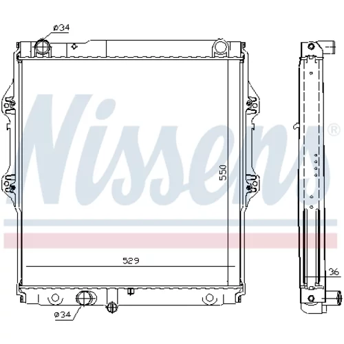 Chladič motora 64698 /NISSENS/ - obr. 4