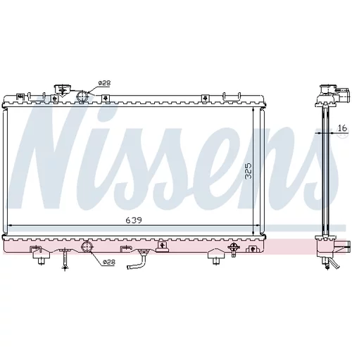 Chladič motora 647041 /NISSENS/ - obr. 4