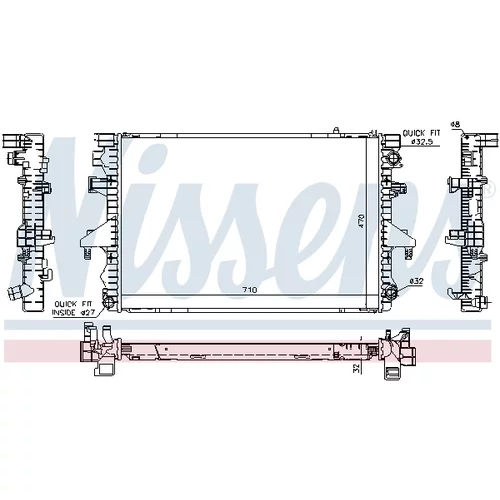 Chladič motora 65283A /NISSENS/ - obr. 4