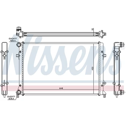 Chladič motora 65307 /NISSENS/ - obr. 4