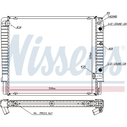 Chladič motora 65509A /NISSENS/ - obr. 5