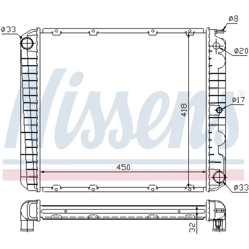 Chladič motora 65545A /NISSENS/ - obr. 5