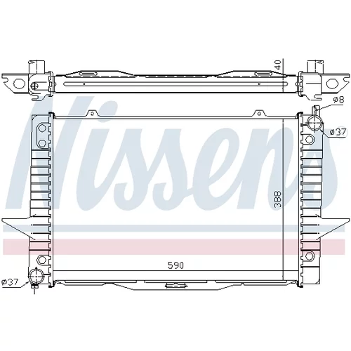 Chladič motora 65546A /NISSENS/ - obr. 4