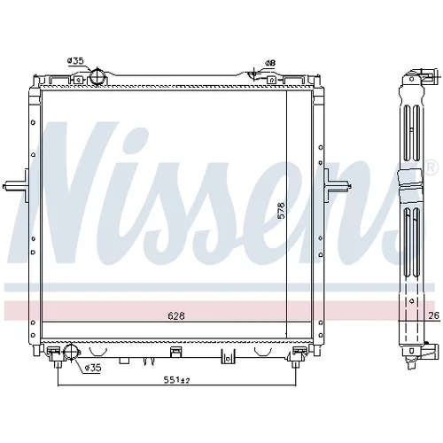 Chladič motora 66768 /NISSENS/ - obr. 4