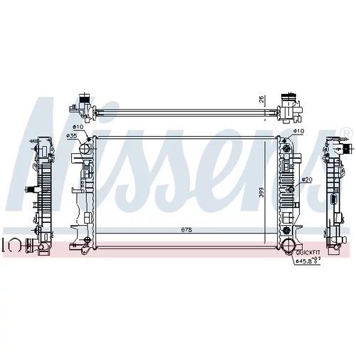 Chladič motora 67157A /NISSENS/ - obr. 5