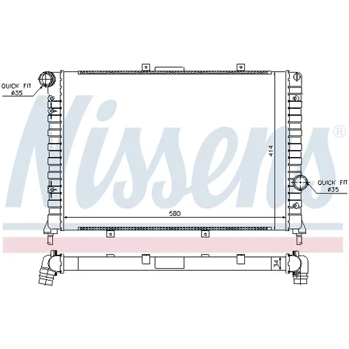 Chladič motora 68804 /NISSENS/ - obr. 4