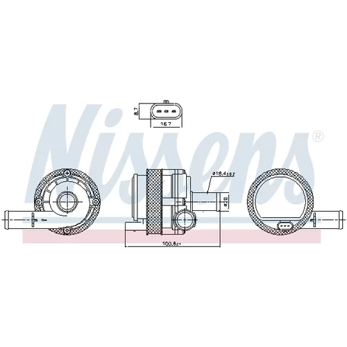 Vodné čerpadlo, chladenie motora 831377 /NISSENS/ - obr. 5