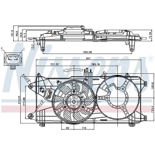 Ventilátor chladenia motora 85131 /NISSENS/ - obr. 6