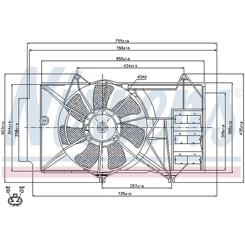 Ventilátor chladenia motora 85327 /NISSENS/ - obr. 5