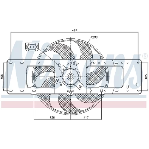 Ventilátor chladenia motora 85499 /NISSENS/ - obr. 5