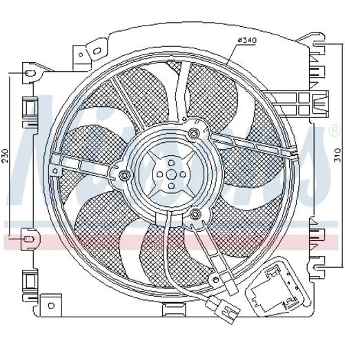 Ventilátor chladenia motora 85598 /NISSENS/ - obr. 5