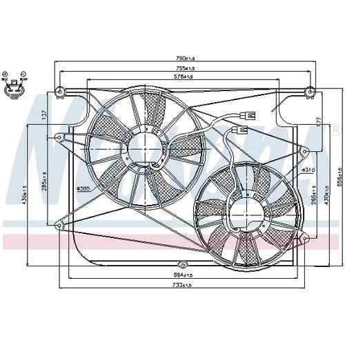 Ventilátor chladenia motora 85610 /NISSENS/ - obr. 5