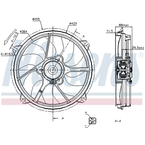 Ventilátor chladenia motora 85669 /NISSENS/ - obr. 5