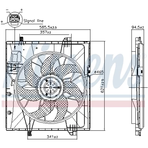 Ventilátor chladenia motora 85857 /NISSENS/ - obr. 5