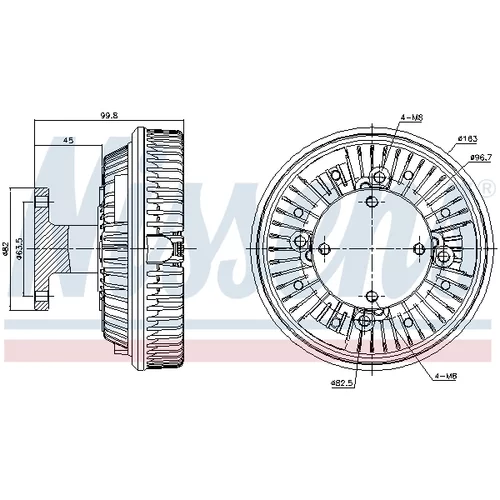 Spojka ventilátora chladenia 86054 /NISSENS/ - obr. 4