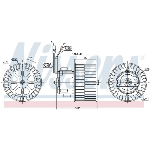 Vnútorný ventilátor 87143 /NISSENS/ - obr. 4