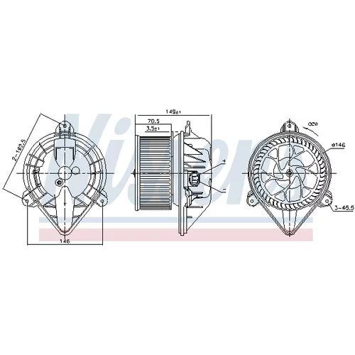 Vnútorný ventilátor 87174 /NISSENS/ - obr. 4