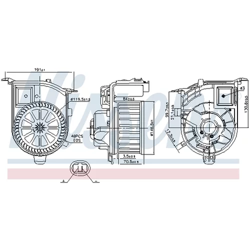 Vnútorný ventilátor 87450 /NISSENS/ - obr. 5