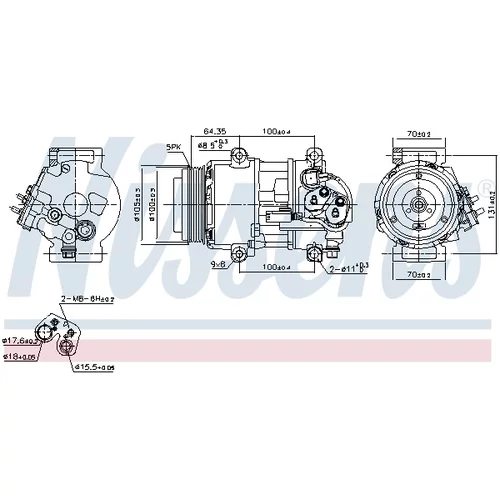 Kompresor klimatizácie 89089 /NISSENS/ - obr. 4