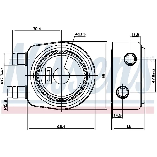 Chladič motorového oleja 90697 /NISSENS/ - obr. 5
