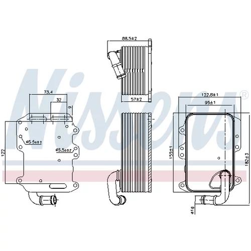 Chladič motorového oleja 90807 /NISSENS/ - obr. 5