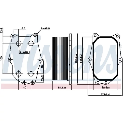 Chladič motorového oleja 90987 /NISSENS/ - obr. 4