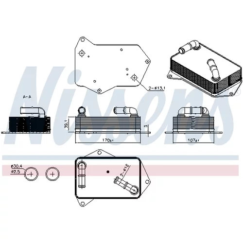 Chladič oleja automatickej prevodovky 91563 /NISSENS/ - obr. 5