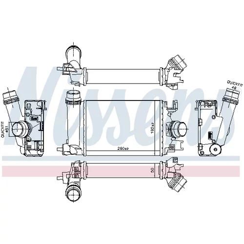 Chladič plniaceho vzduchu 961359 /NISSENS/ - obr. 4