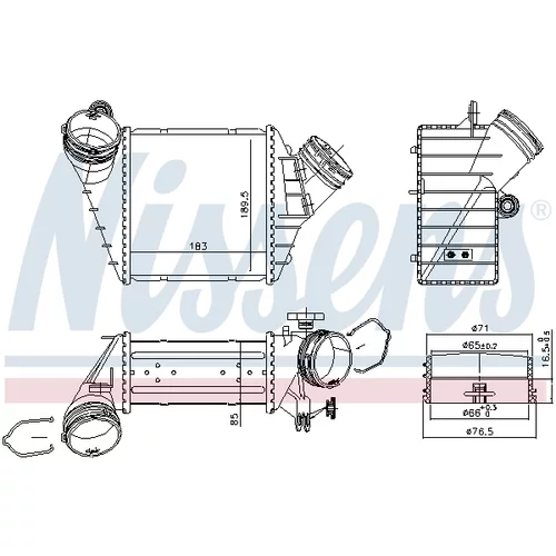 Chladič plniaceho vzduchu 96176 /NISSENS/ - obr. 4