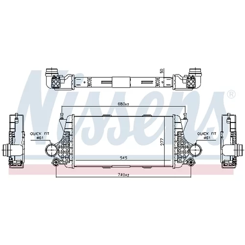 Chladič plniaceho vzduchu 96332 /NISSENS/ - obr. 4