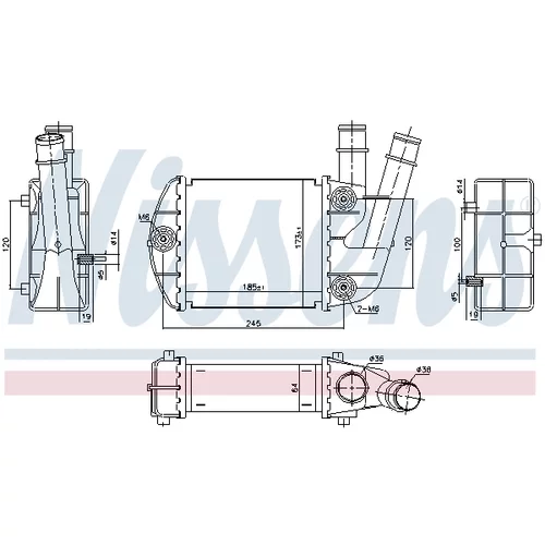 Chladič plniaceho vzduchu 96673 /NISSENS/ - obr. 5