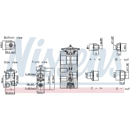Expanzný ventil klimatizácie 999467 /NISSENS/ - obr. 5