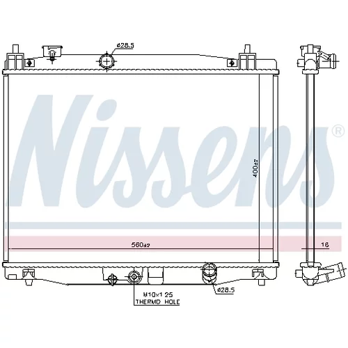 Chladič motora 606183 /NISSENS/ - obr. 4