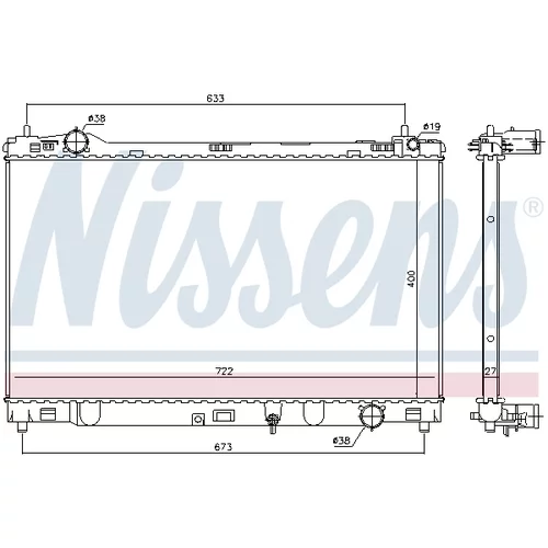 Chladič motora 606547 /NISSENS/ - obr. 4