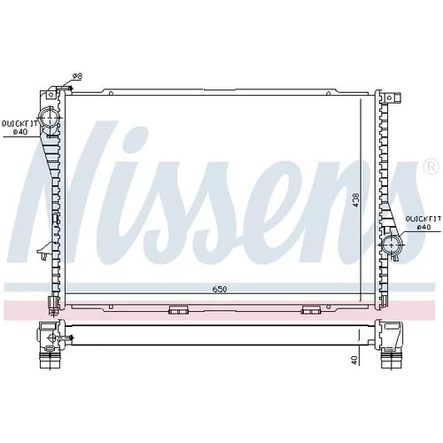 Chladič motora 60754A /NISSENS/ - obr. 5