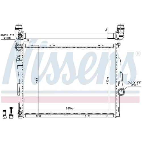 Chladič motora 60782 /NISSENS/ - obr. 4
