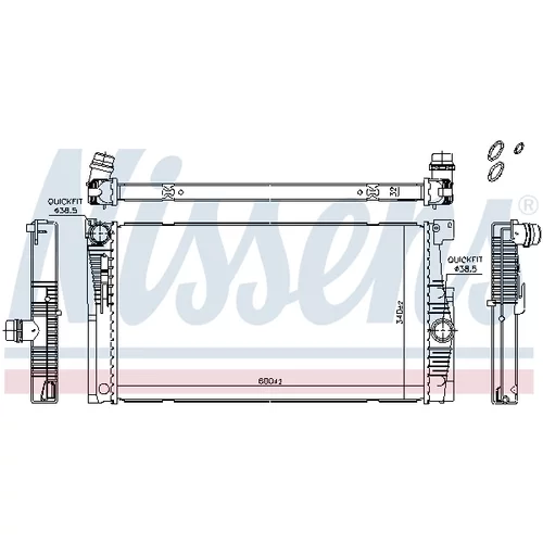 Chladič motora 60857 /NISSENS/ - obr. 5