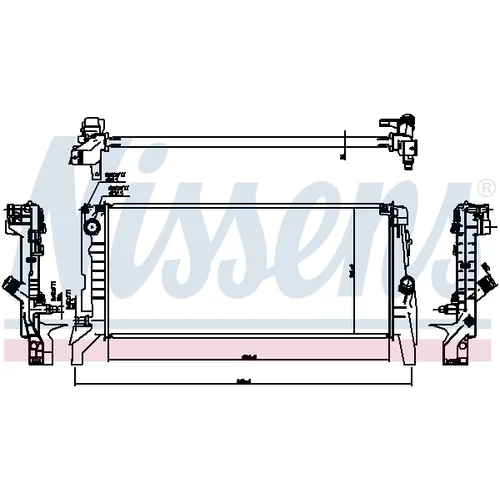Chladič motora 60865 /NISSENS/ - obr. 5