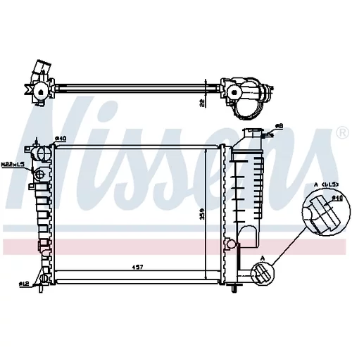 Chladič motora 613671 /NISSENS/ - obr. 6