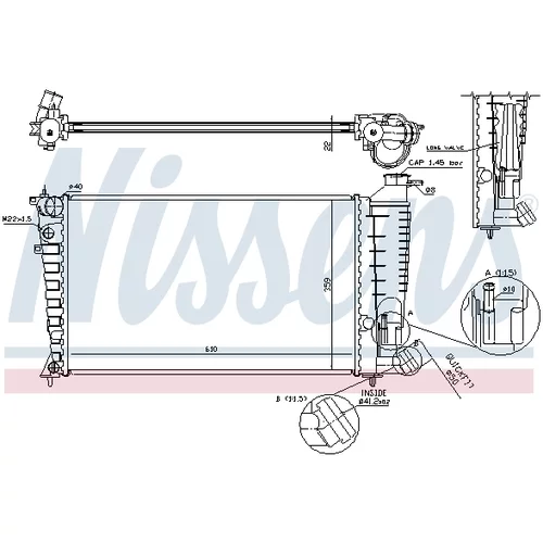 Chladič motora 61379 /NISSENS/ - obr. 5