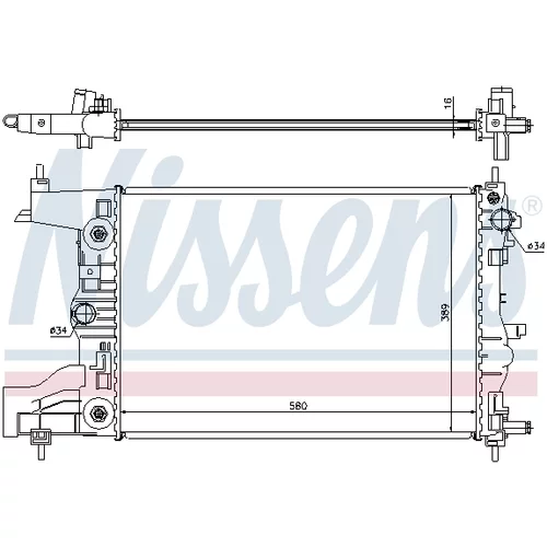 Chladič motora 61677 /NISSENS/ - obr. 4