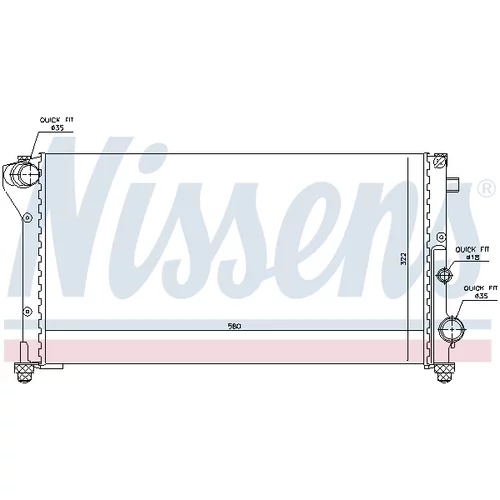 Chladič motora 617846 /NISSENS/ - obr. 5