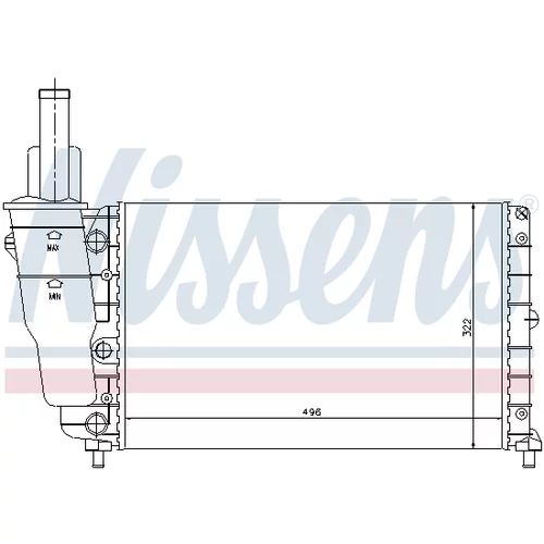 Chladič motora 61857 /NISSENS/ - obr. 4