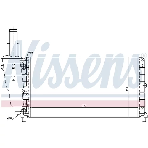 Chladič motora 61858 /NISSENS/ - obr. 4