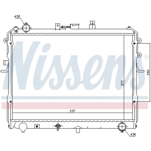 Chladič motora 62381 /NISSENS/ - obr. 5