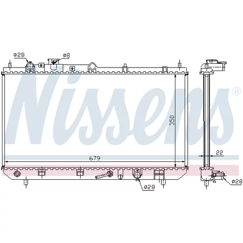 Chladič motora 625081 /NISSENS/ - obr. 5