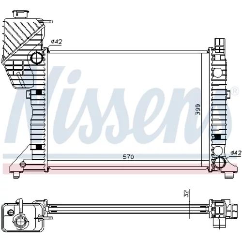 Chladič motora 62687A /NISSENS/ - obr. 5
