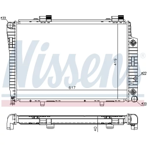 Chladič motora 62749A /NISSENS/ - obr. 4
