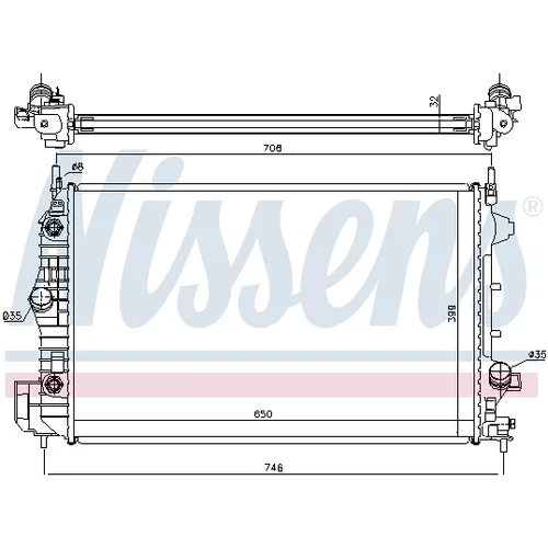 Chladič motora 63113A /NISSENS/ - obr. 5