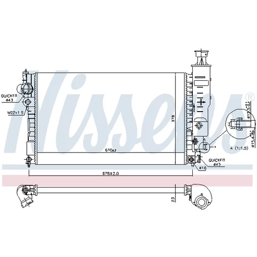 Chladič motora 63528 /NISSENS/ - obr. 4